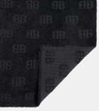 Balenciaga BB wool-blend scarf