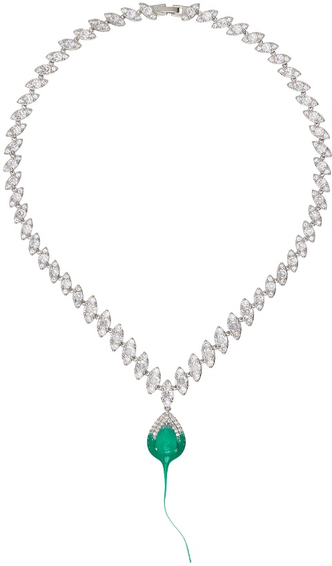Photo: Ottolinger Silver Diamond Dip Necklace