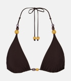 Tory Burch Beaded bikini top