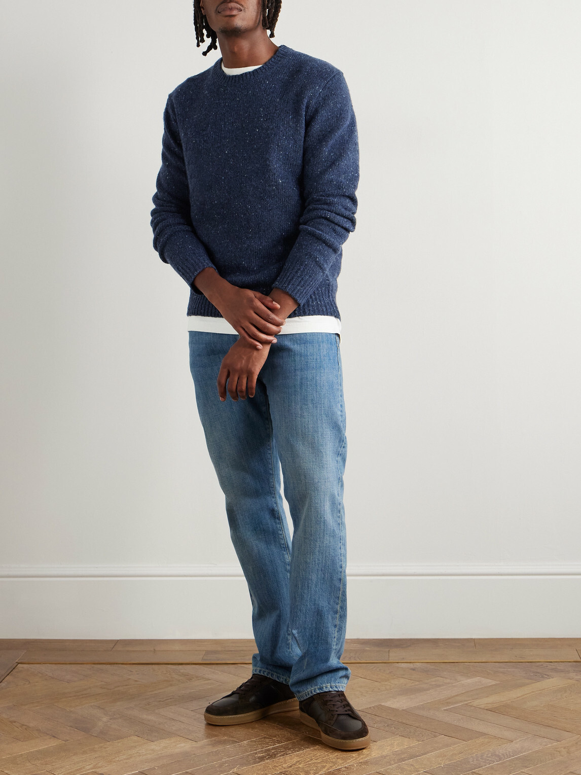 Hartford - Wool-Blend Sweater - Blue