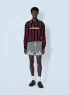 Martine Rose Lace Trim Checkered Shorts