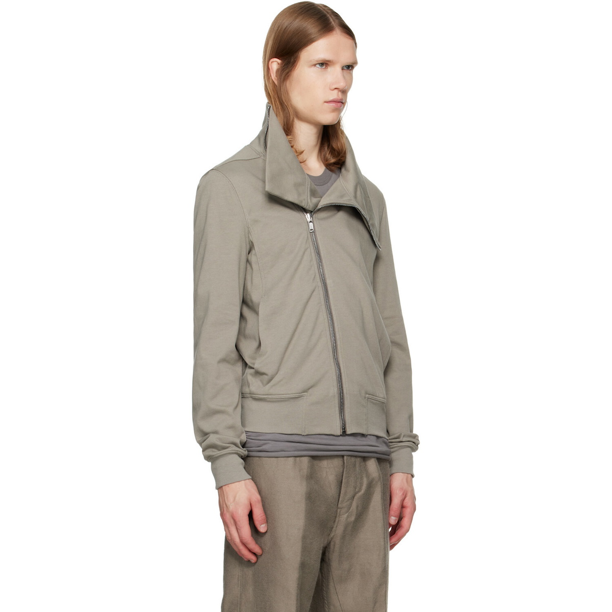 Rick Owens Gray Tower Bauhaus Jogger Jacket