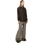 Rick Owens Gray Tower Wide Bela Trousers