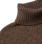 Loro Piana - Mélange Baby Cashmere Rollneck Sweater - Brown