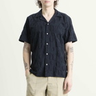 Foret Men's Peer Jacquard Shirt in Navy