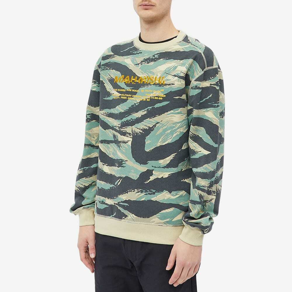 Maharishi Men s Camo Miltype Crew Sweat in Jungle Maharishi