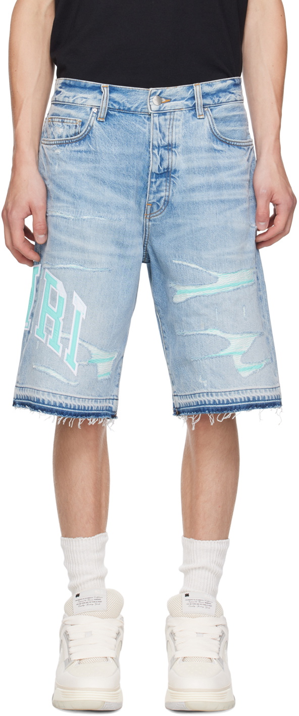 パンツ lildenimjean repaired shorts Blue lildenimjean【リルデニムジーン】ldj lil repaired shorts