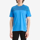 SOAR Men's Printed Tech T-Shirt in Blue/Navy Stripe
