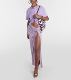 Rabanne Floral wrap skirt