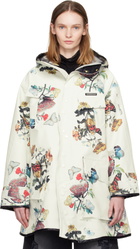 UNDERCOVER Off-White Floral Technical Coat