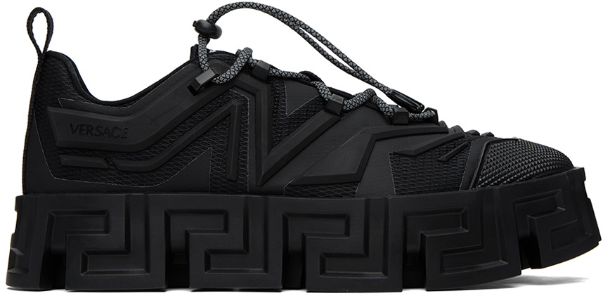Versace Black Greca Labyrinth Sneakers Versace Versace Black Greca Labyrinth Sneakers Versace