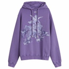 Off-White Women's Framed Putti Regular Hoodie in Washed Deep Blue