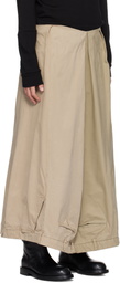 HODAKOVA Beige Upside Down Maxi Skirt