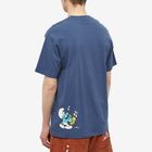 Butter Goods x The Smurfs Harmony T-Shirt in Denim