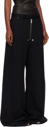 Rick Owens Black Tailored Wide Belas Trousers