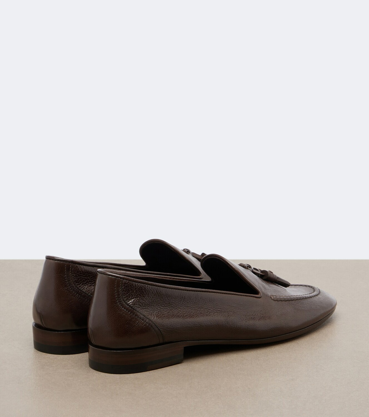 The Row Caden leather loafers