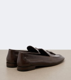 The Row Caden leather loafers