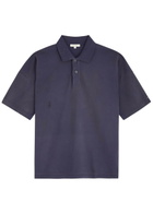 JW Anderson Logo Cotton Polo Shirt Navy
