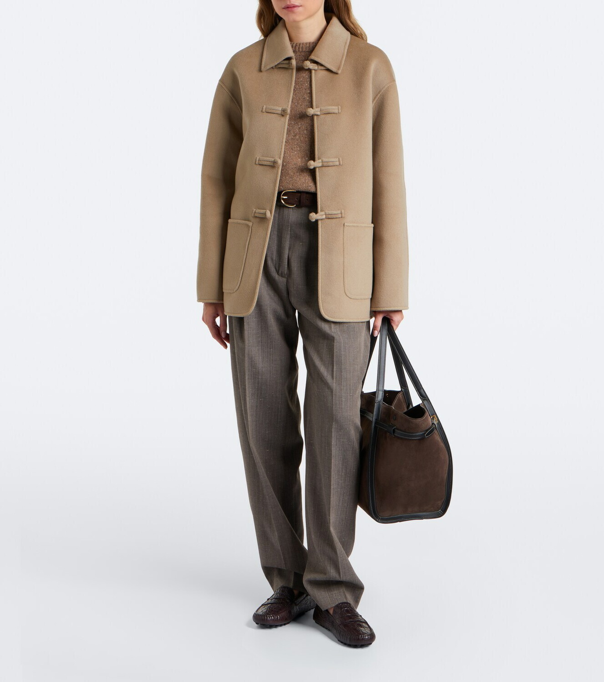 Tod's T Timeless Medium suede tote bag
