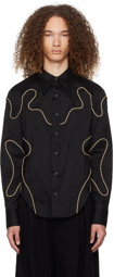 Eckhaus Latta Black Contour Shirt