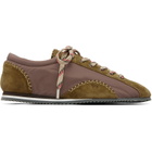 Wales Bonner Taupe & Khaki Paris Sneakers