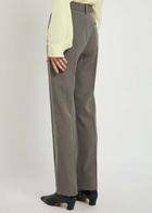 Calvin Klein Lucia Slim-leg Wool Trousers Grey