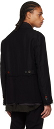 Undercoverism Black Paneled Blazer