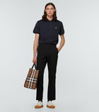 Burberry - Cotton and silk polo shirt