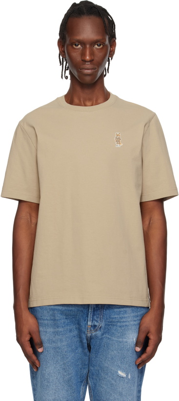 Photo: Maison Kitsuné Beige Dressed Fox Comfort T-shirt