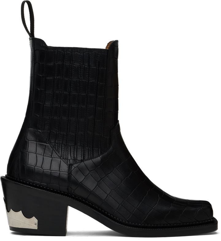 Photo: Toga Virilis SSENSE Exclusive Black Chelsea Boots