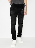 Purple Brand P001 Resin Knee Slit Skinny Jeans