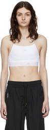 adidas by Stella McCartney White Recycled Polyester Sport Bra