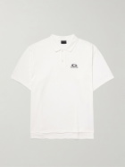Balenciaga - Logo-Embroidered Cotton-Piqué Polo Shirt - White