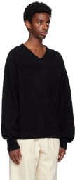 mfpen Black V-Neck Sweater