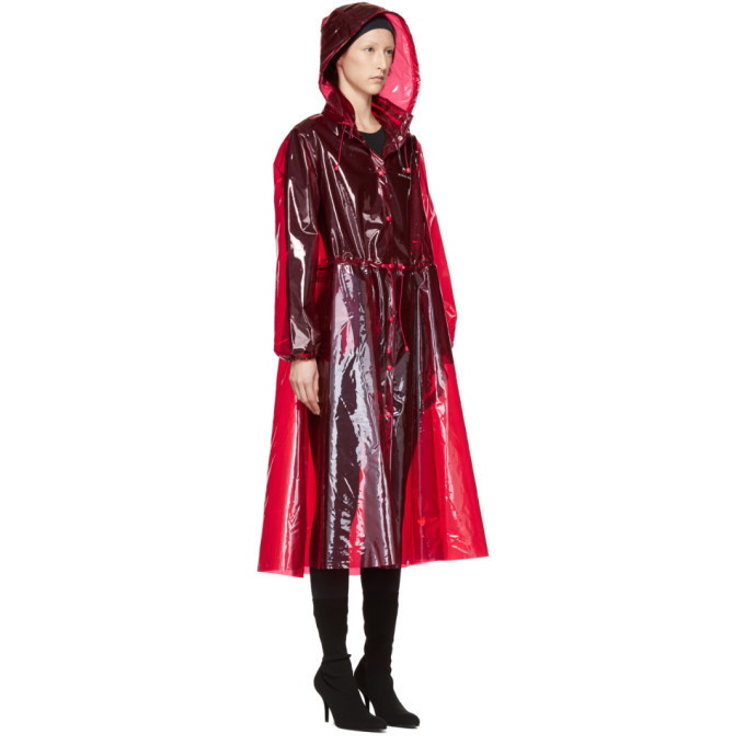 Marine Serre Red PVC Raincoat Marine Serre