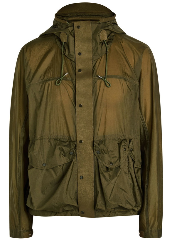 Photo: Ten C Skye Panelled Shell Jacket Green