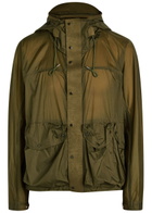 Ten C Skye Panelled Shell Jacket Green