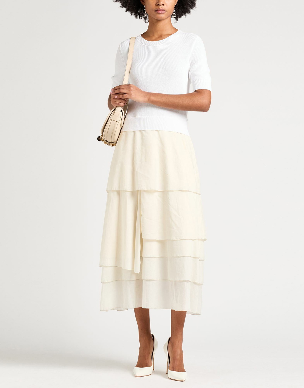 Peserico Womens Midi dress in White