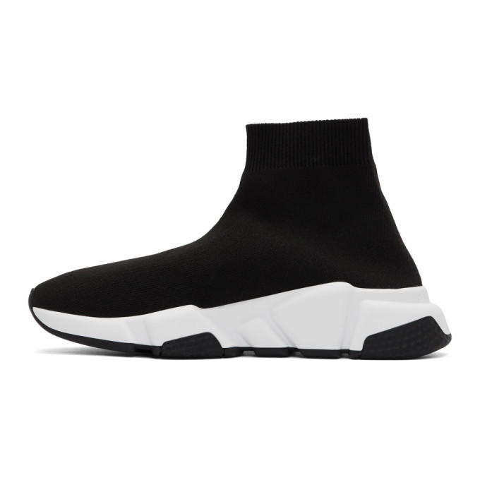 Balenciaga Black and White Speed Sneakers Balenciaga