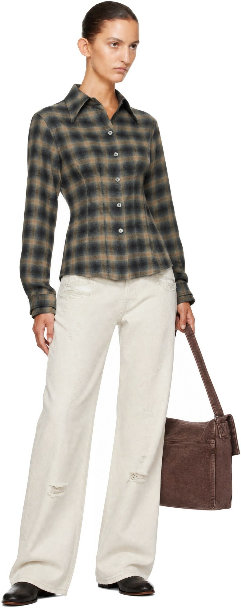 OUR LEGACY White Full Cut Jeans