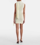 Aya Muse Draped scarf-detail minidress