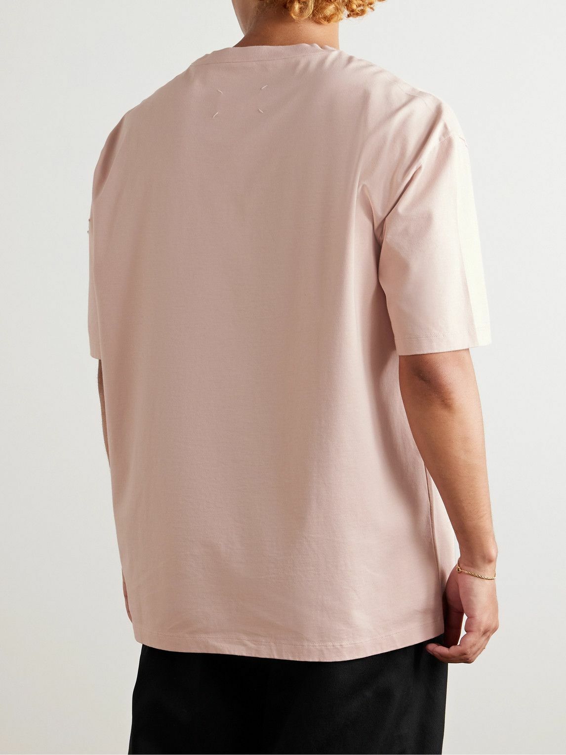 Maison Margiela - Logo-Embroidered Cotton-Jersey T-Shirt