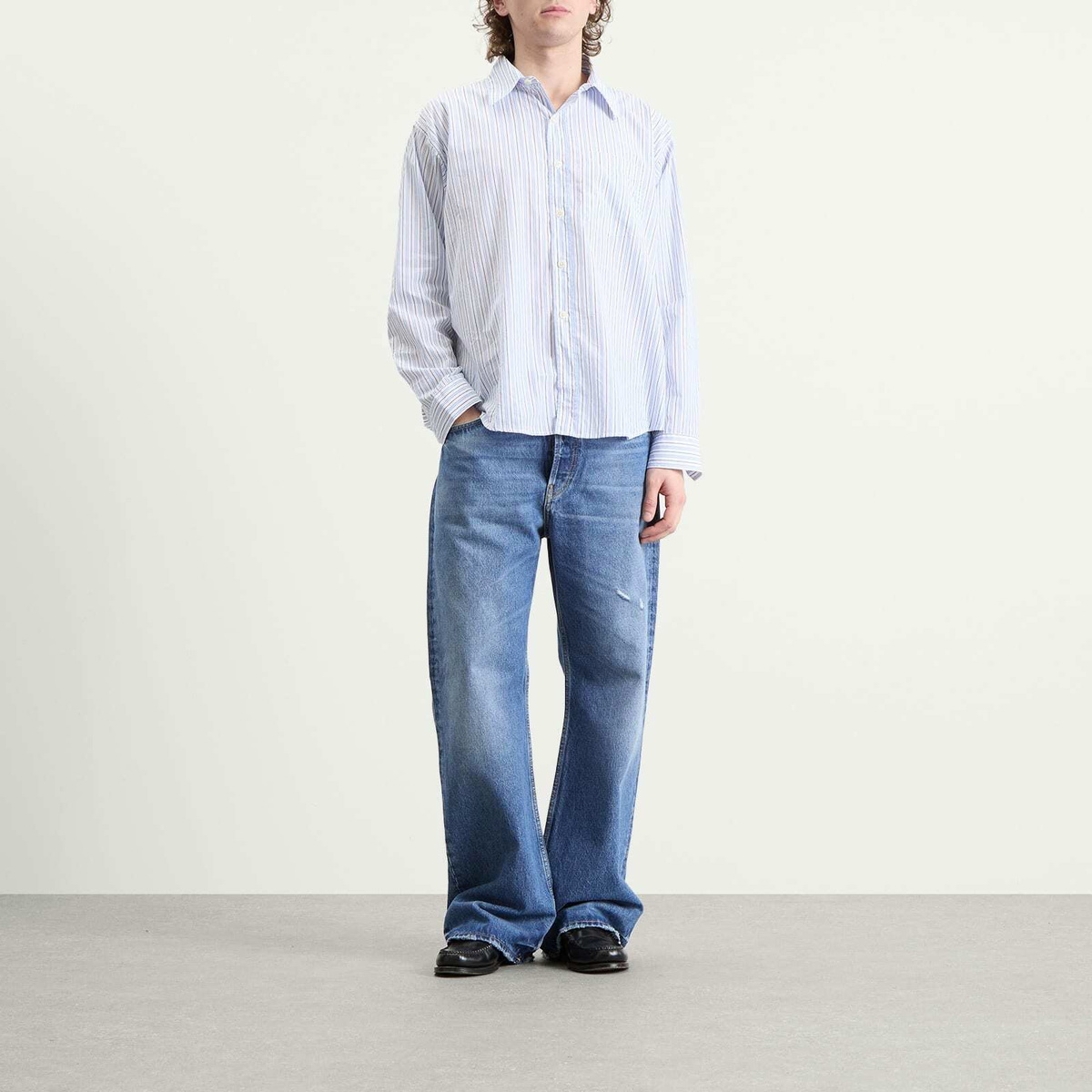 Acne Studios 2021 vintage blue スーパーバギー - Jeans 0 wide-leg 