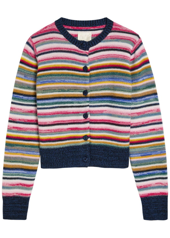 Photo: Suzie Kondi Kandria Striped Cashmere Cardigan Multicoloured