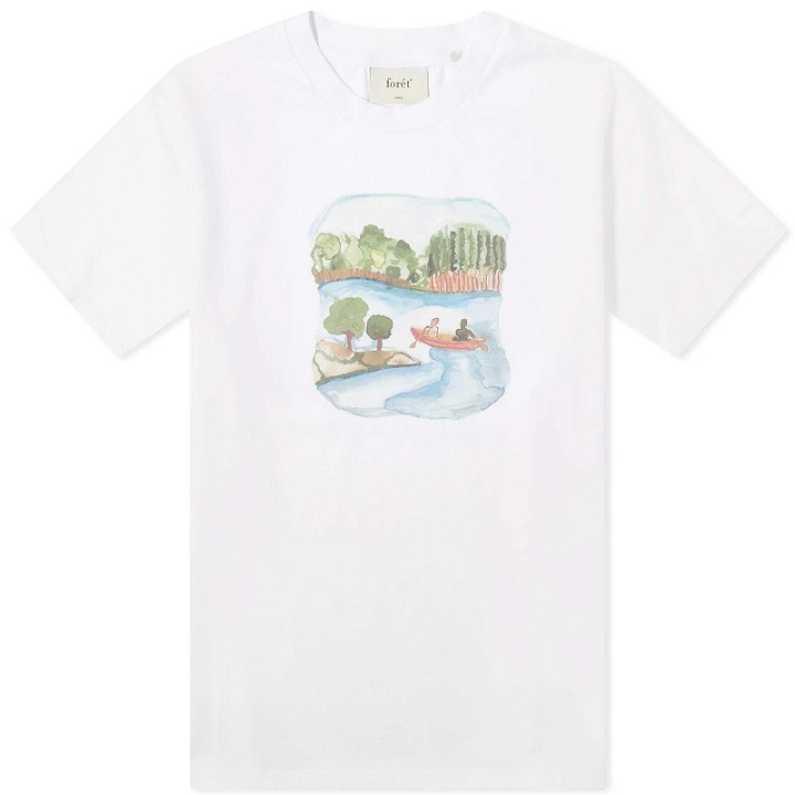 Photo: Foret Men's Canoe T-Shirt in White