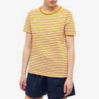 Armor-Lux Women's Mariniere T-Shirt in White/Curry