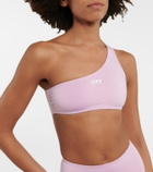 Off-White - Logo one-shoulder bikini