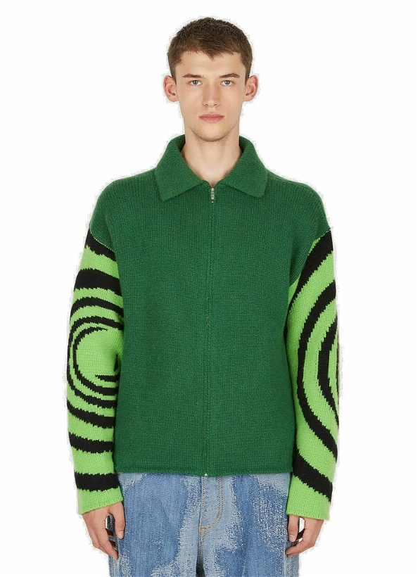 Photo: Mystic Zip Sweater in Dark Green