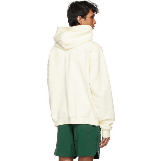 Rhude Cursive Rhude SSENSE Exclusive Off-White Logo Cursive Hoodie Rhude