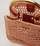 Chloé Summer Banana Mini raffia crossbody bag